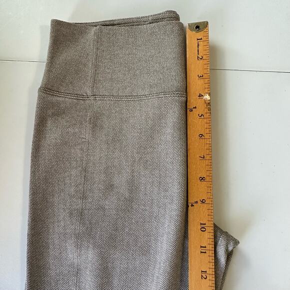 Athleta Pants Womens Medium Brown Delancey Herringbone Tight Pullon Legging - Picture 13 of 15